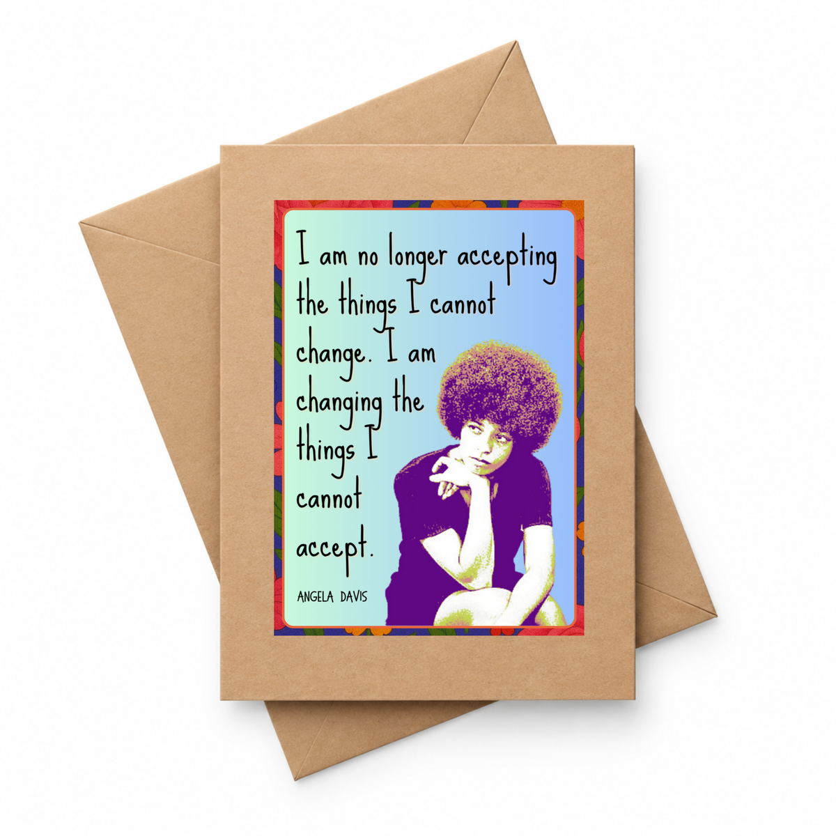 Angela Davis Magnet Card