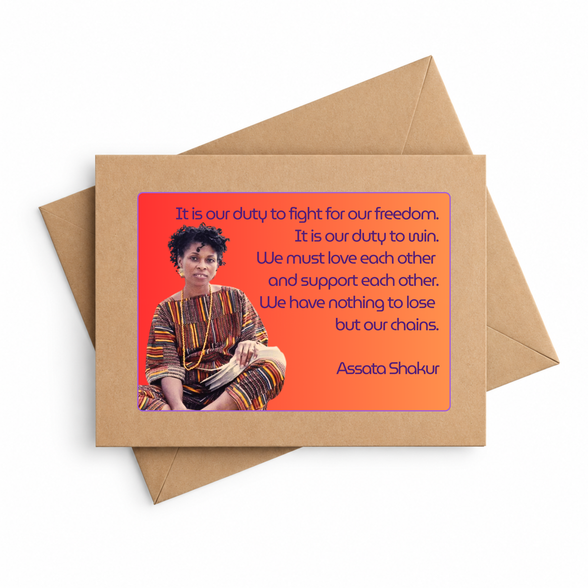 Assata Shakur Magnet Card
