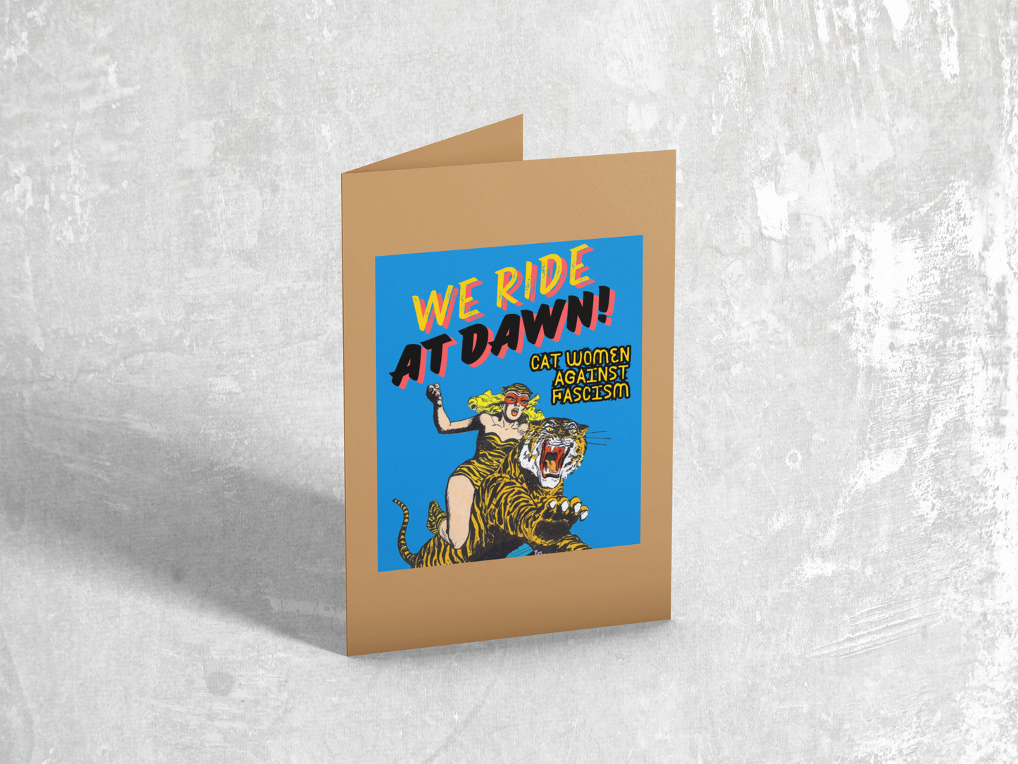 We Ride At Dawn Card blue