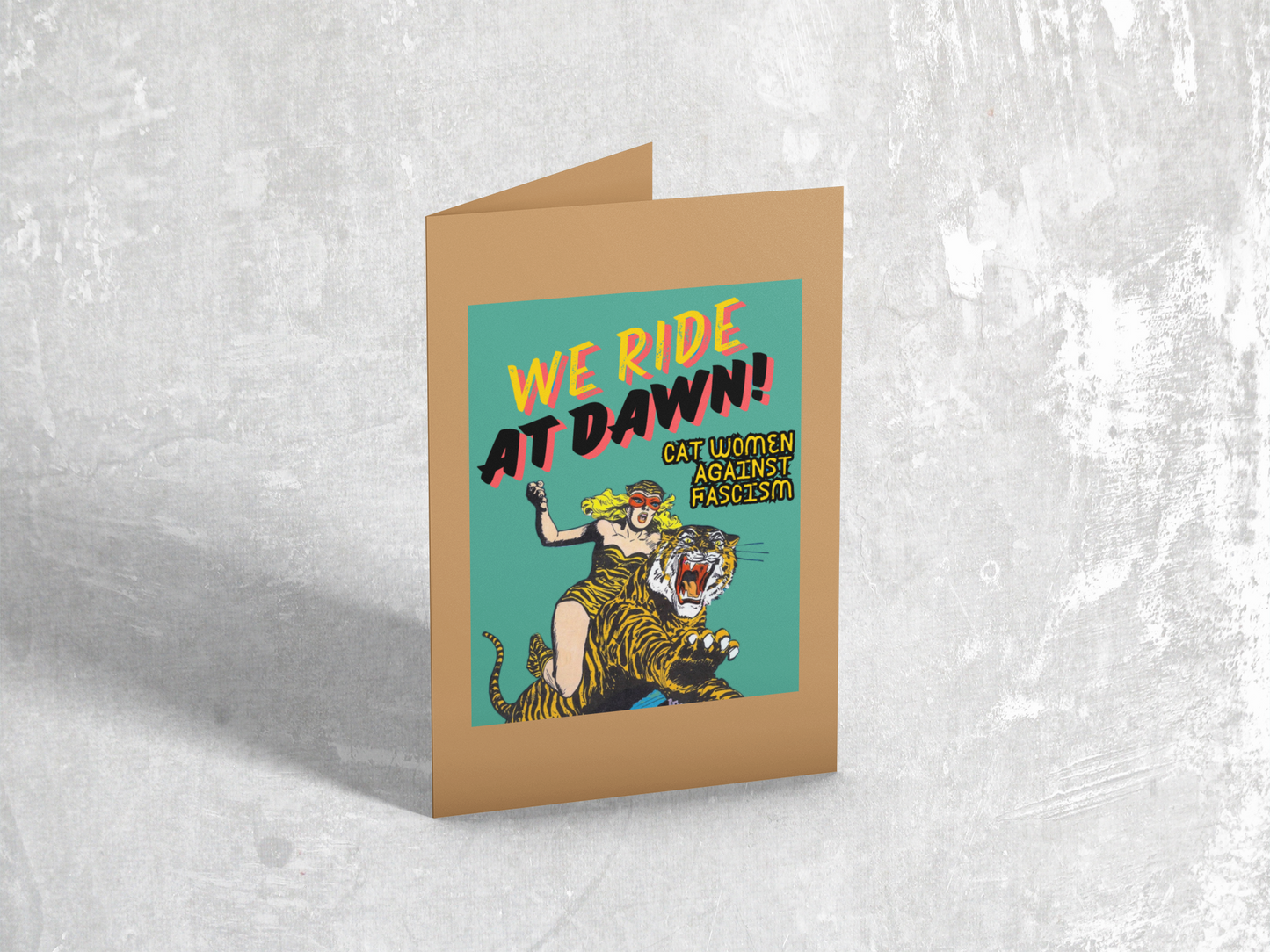 We Ride At Dawn Card green