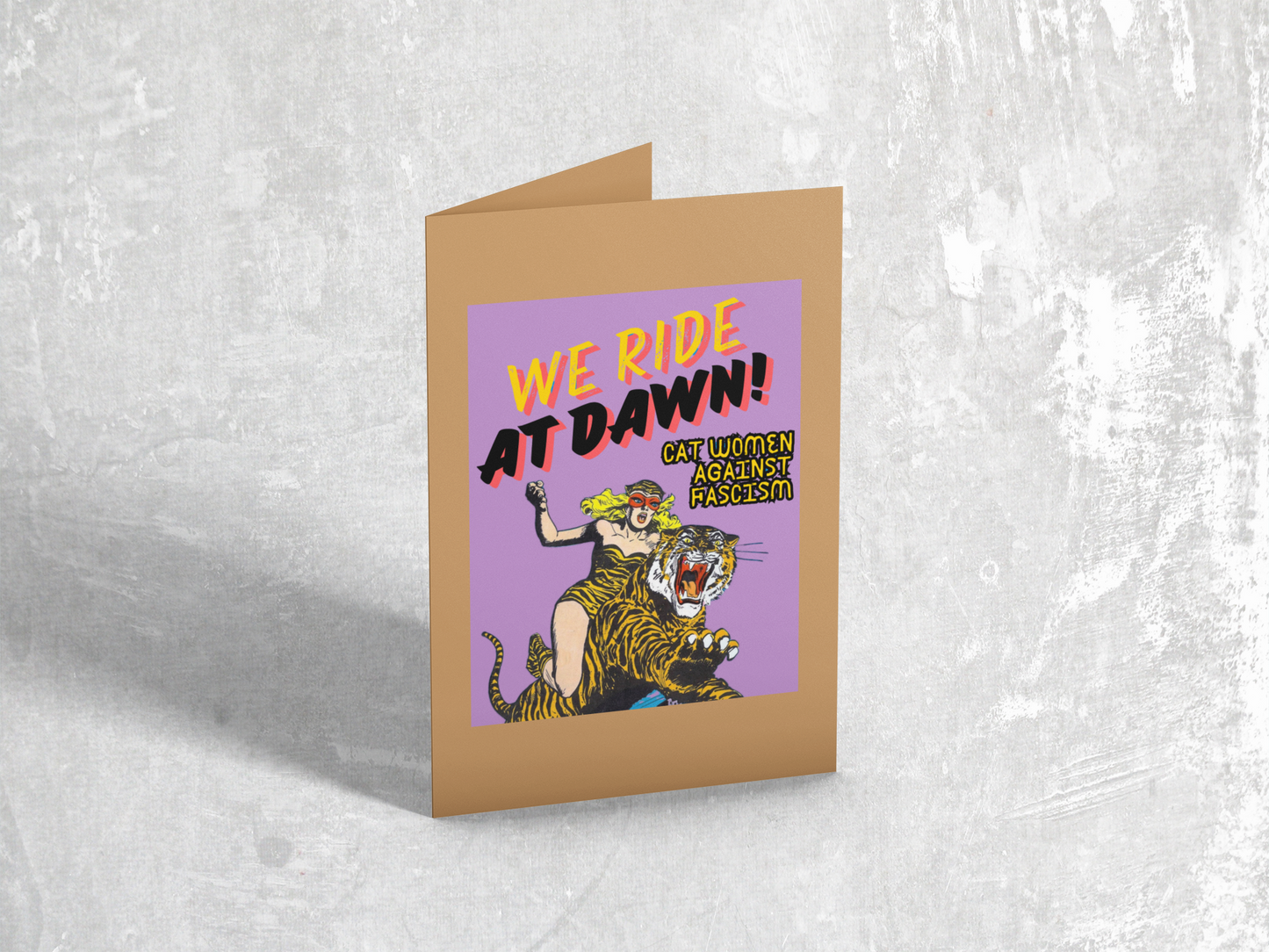 We Ride At Dawn Card lavender