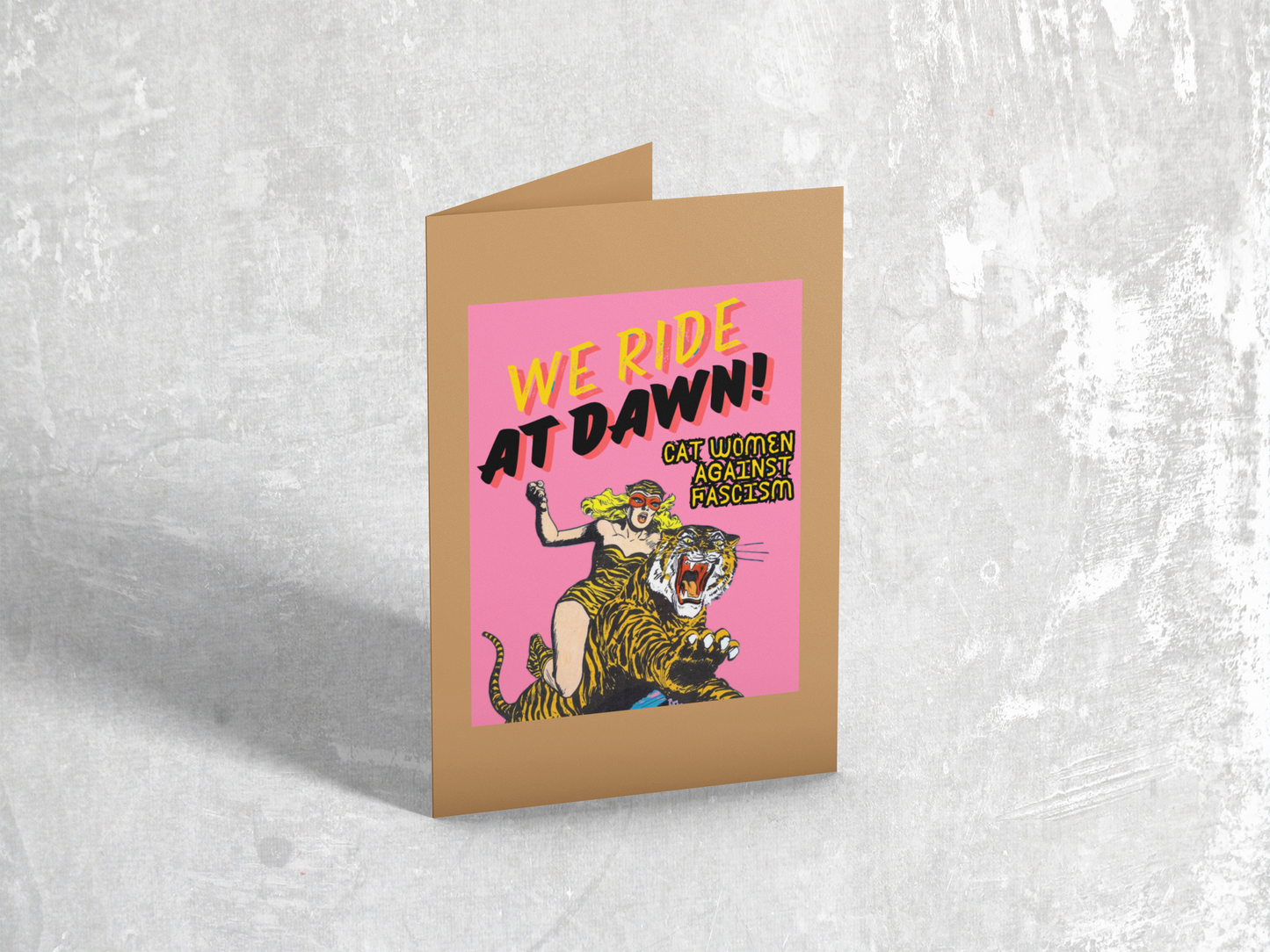 We Ride At Dawn Card pink