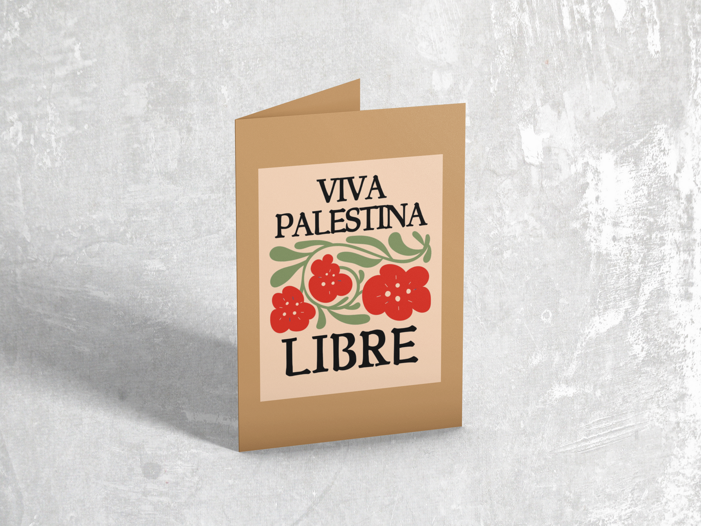 Viva Palestina Libre (style no. 3) beige