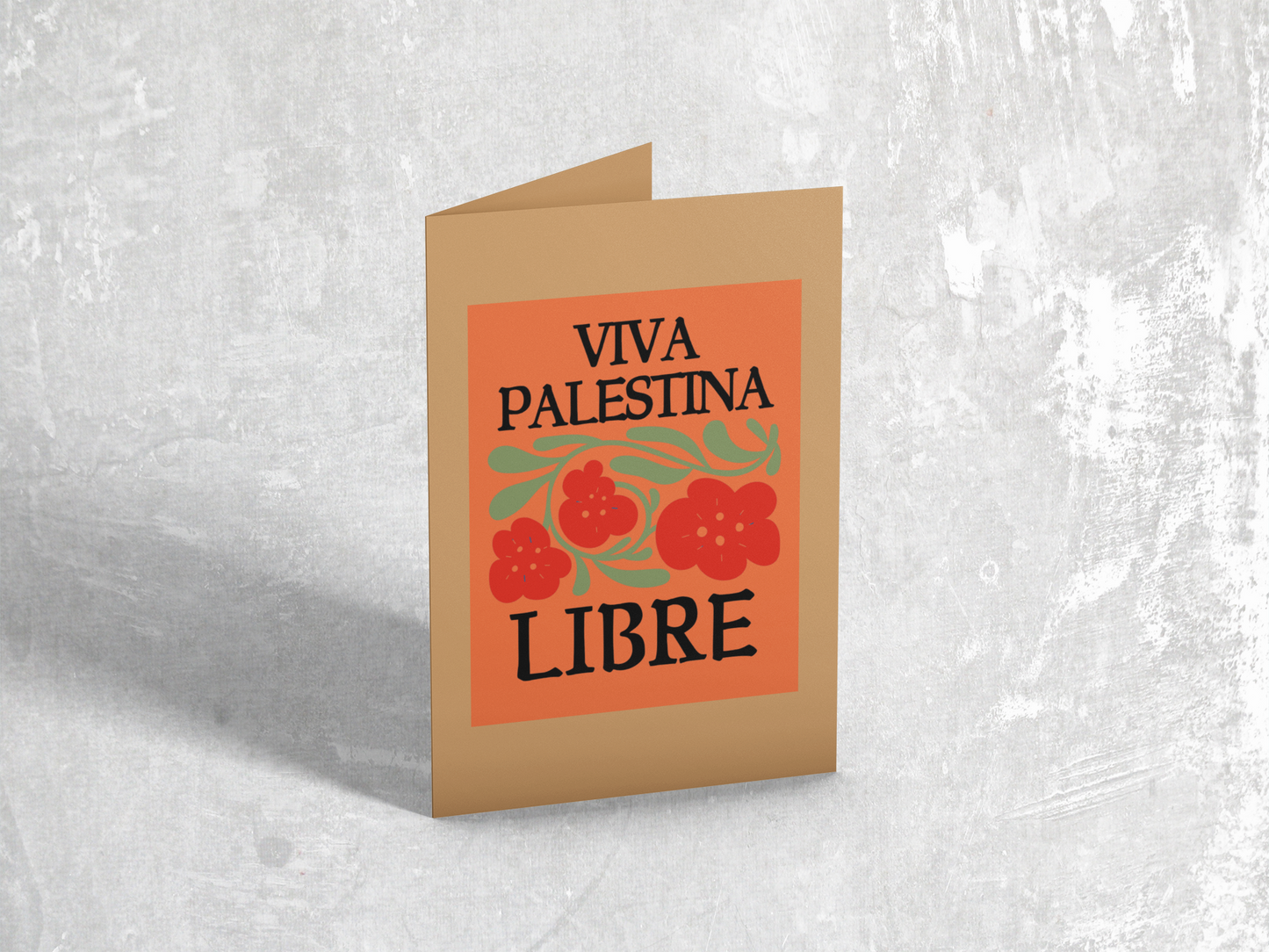 Viva Palestina Libre (style no. 3) orange