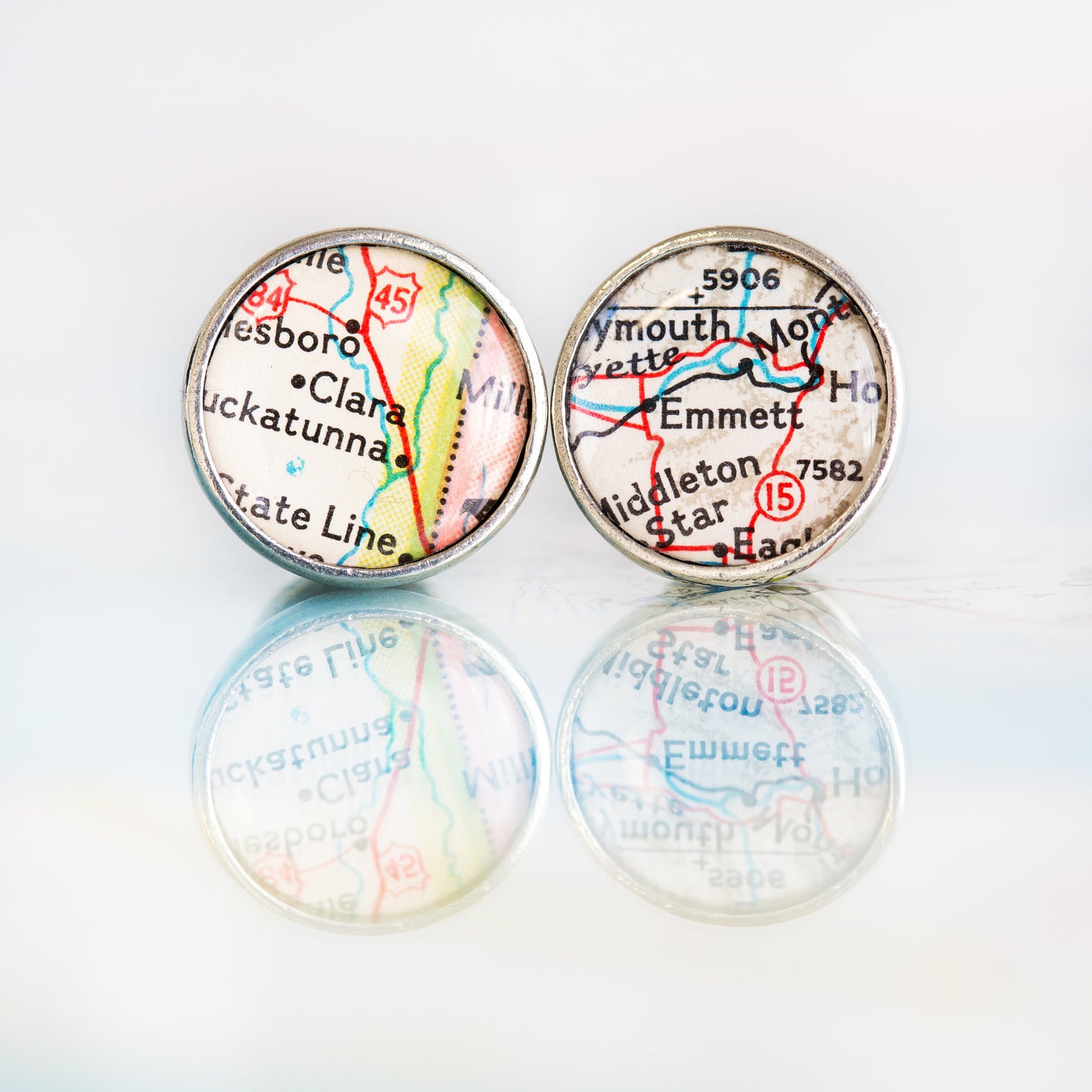 Personalized Map Cufflinks