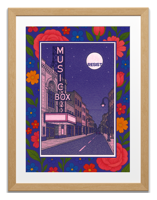 Music Box Theater Art Print