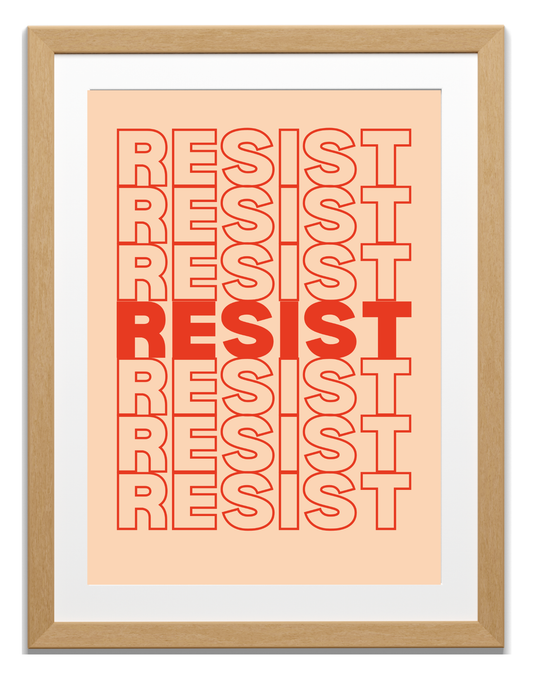 Resist Art Print Style No. 6