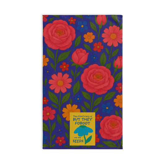 We Are Seeds Floral Tea Towel