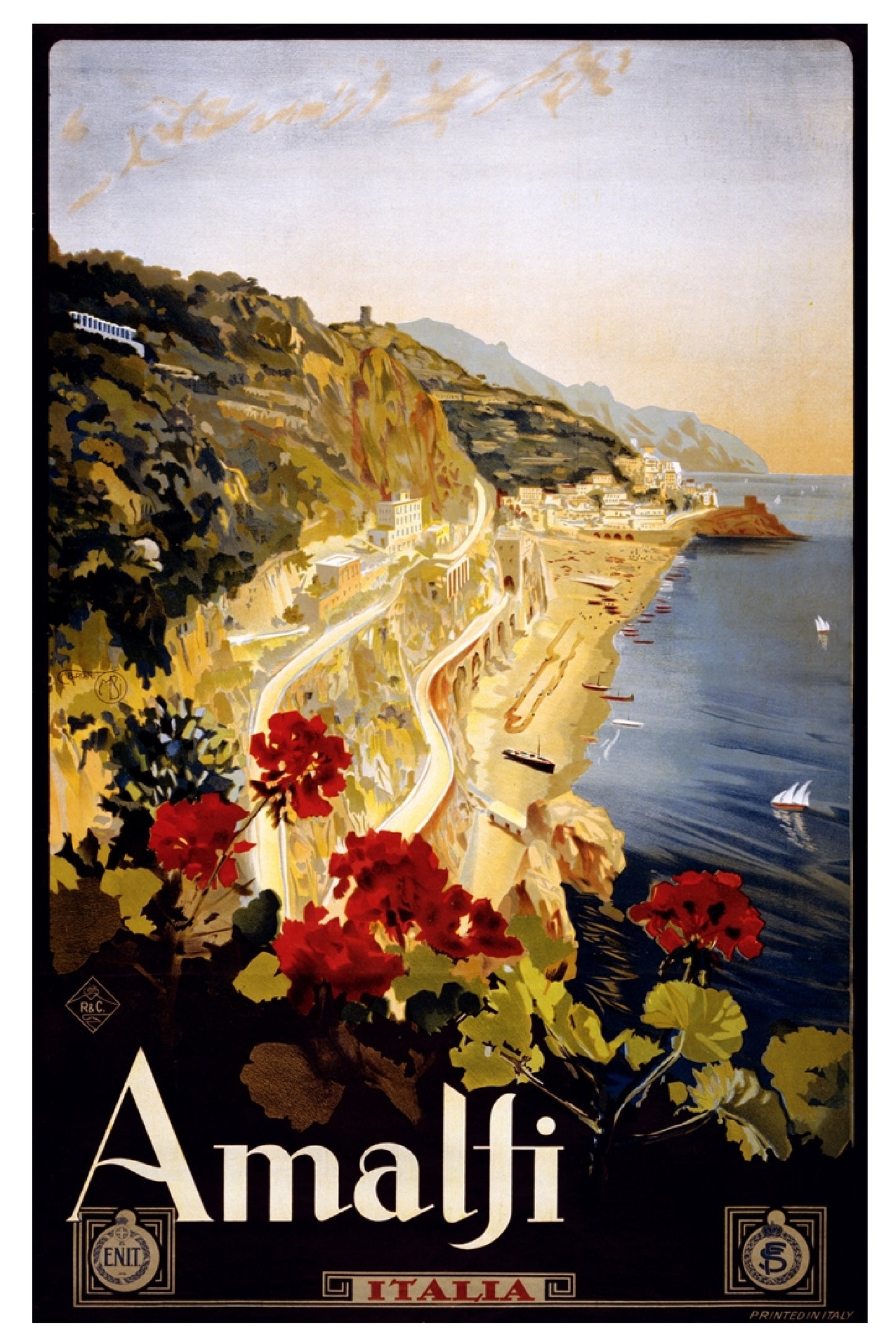 Travel Poster Hors d'oeuvres Napkins