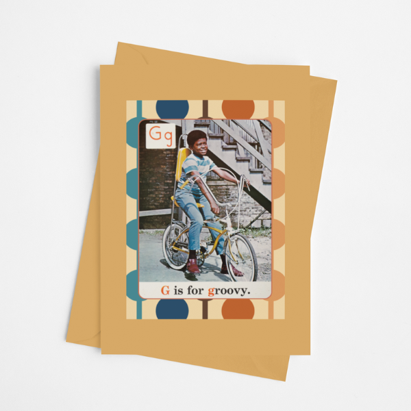 G Is For Groovy Magnet Card