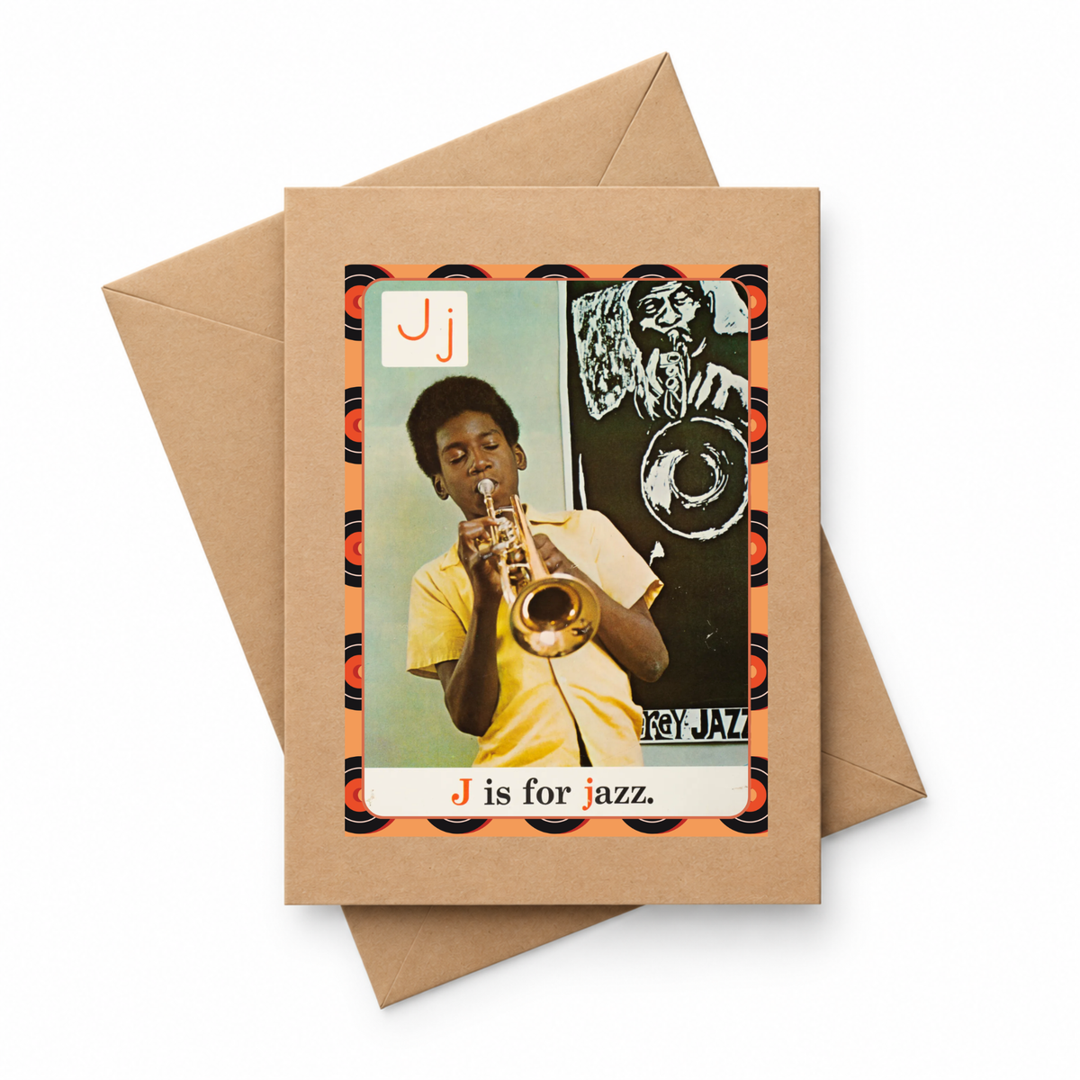 J Is For Jazz Magnet Card