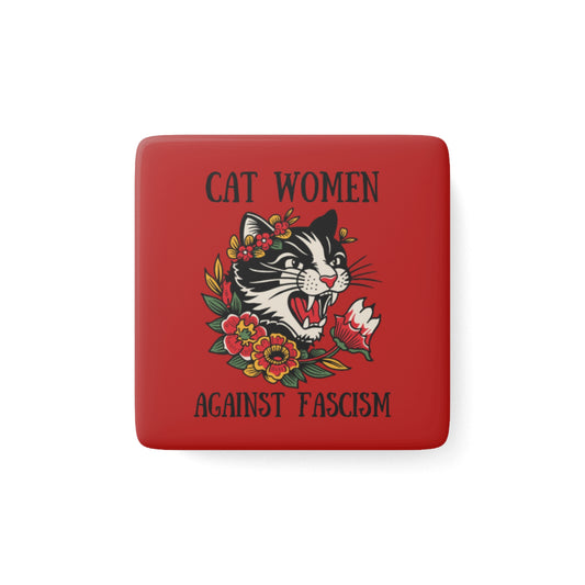 Cat Women Against Fascism Magnet