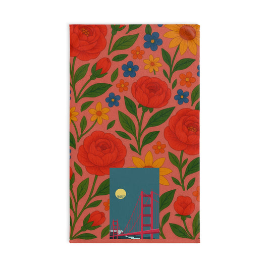 Resist San Francisco Floral Tea Towel