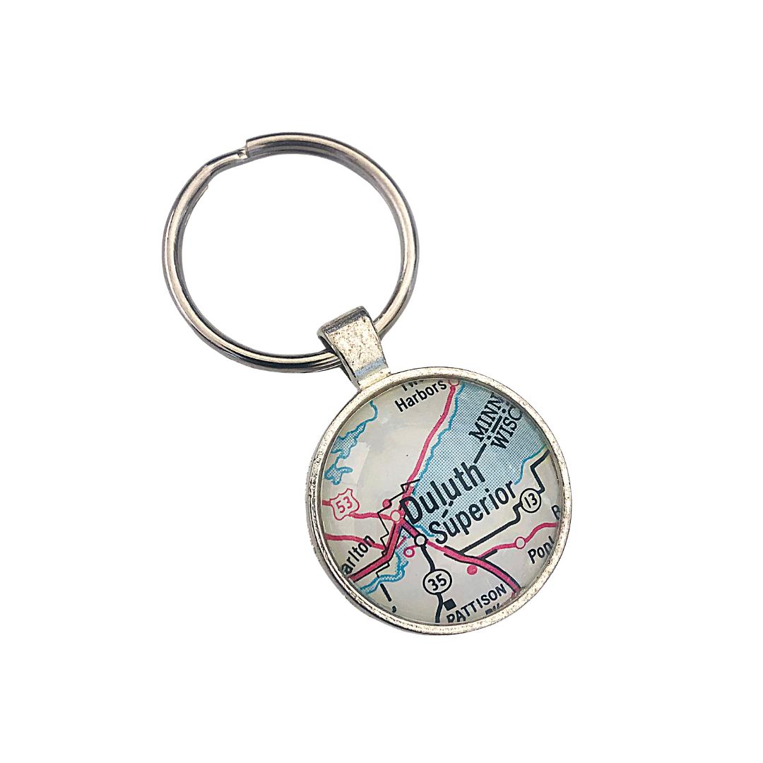 Round Map Keychain – The Weekend Store