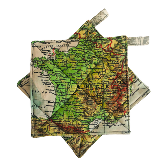 vintage map pot holders  vintage map goods  maps  map potholders  map pot holders  map hot pads  map  locally made  handmade potholders  bestselling map pot holders  best map pot holders