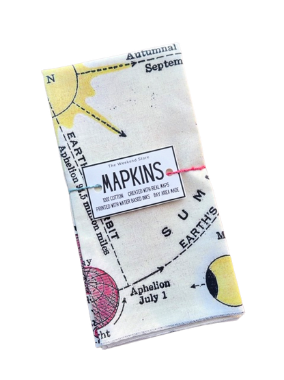 Sun and Moon Mapkins