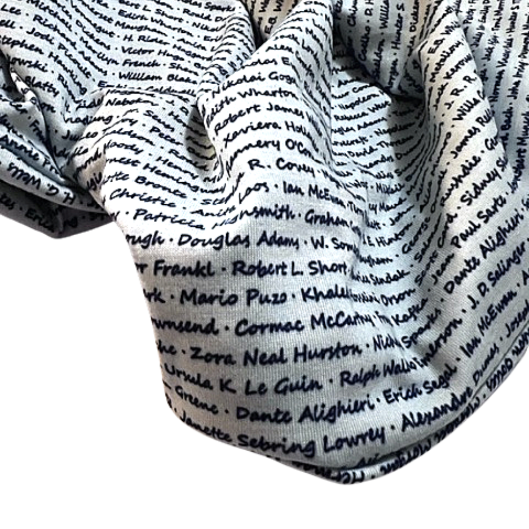 Iconic Authors Literary Infinity Scarf