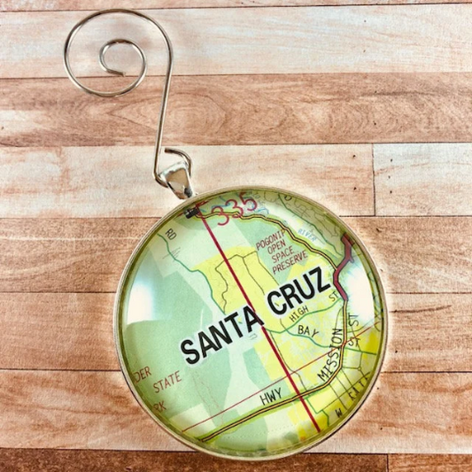 Santa Cruz Christmas Ornament